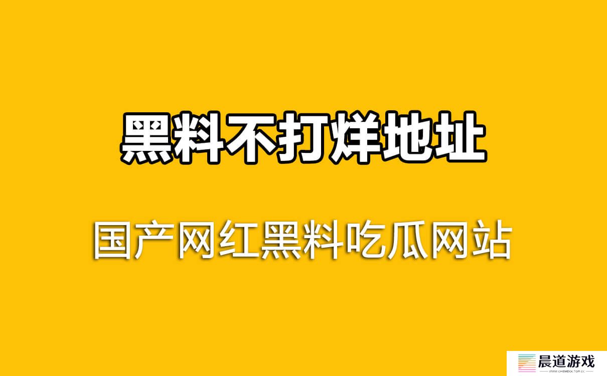 国产网红吃瓜黑料网站，黑料不打烊地址