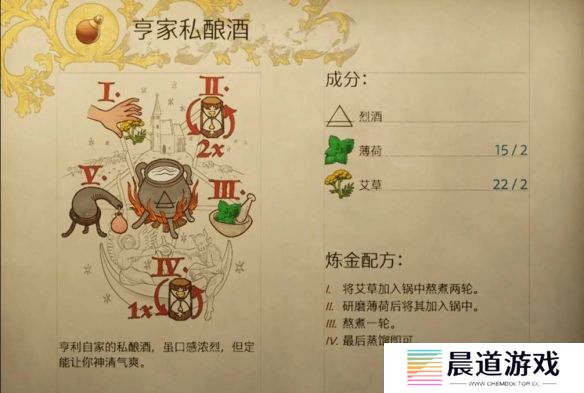 《天国：拯救2》亨家私酿酒配方大全2025